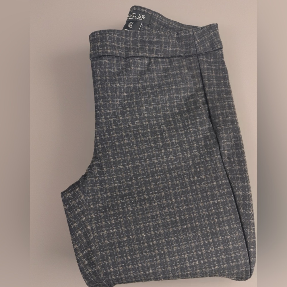 Rachel Zoe Charcoal Textured Trousers